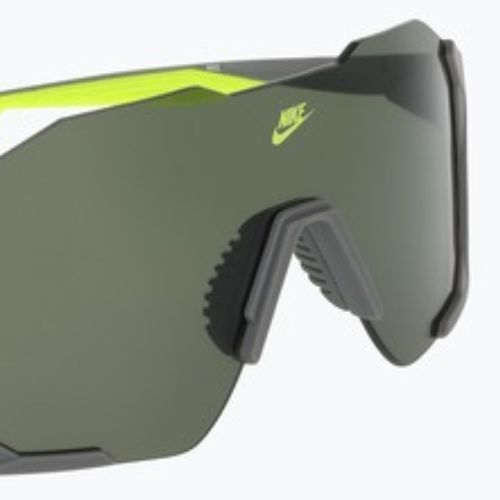 Ochelari de soare Nike Charged Shield matte smoke grey/green