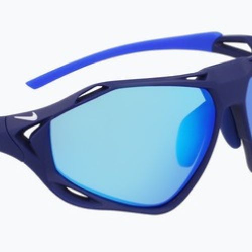 Ochelari de soare Nike Zeus Rise matte void blue/blue mirror