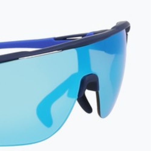 Ochelari de soare Nike Flyfree Shield P matte obsidian/polar blue mirror/road
