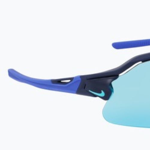 Ochelari de soare Nike Flyfree Shield P matte obsidian/polar blue mirror/road