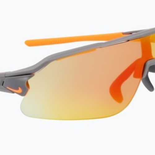 Ochelari de soare Nike Flyfree Shield E matte smoke grey/road orange mirror/ clear