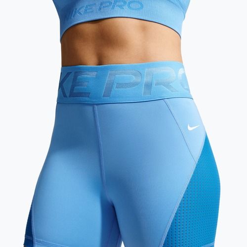 Pantaloni scurți pentru femei Nike Pro Sculpt High Waisted 5" Biker university blue/light photo blue/white