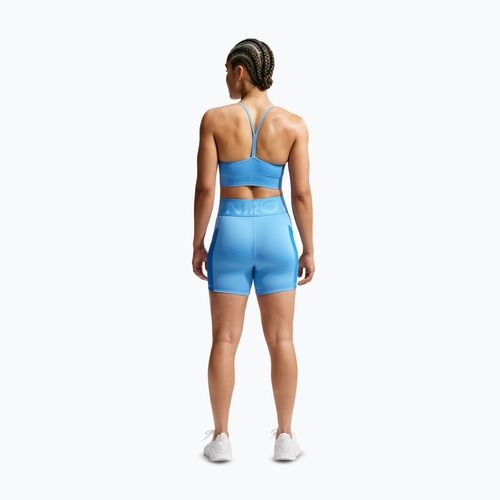 Pantaloni scurți pentru femei Nike Pro Sculpt High Waisted 5" Biker university blue/light photo blue/white