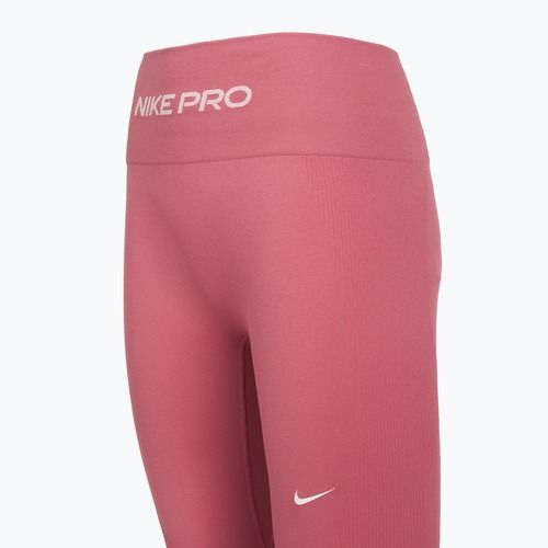 Colanți damă Nike Pro Seamless roz bujor/alb