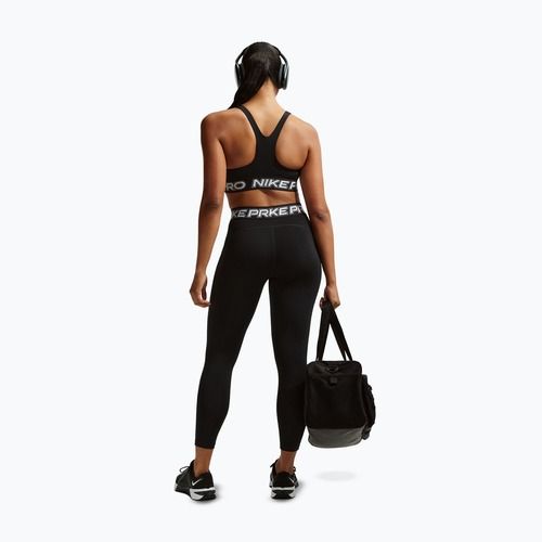 Sutien de antrenament Nike Pro Light Support Non Padded black/white/metallic silver