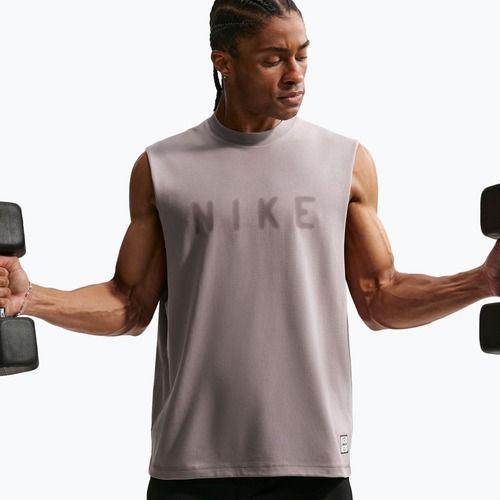 Tricou de antrenament bărbați Nike Athletic Club Dri-Fit light violet ore/light violet ore
