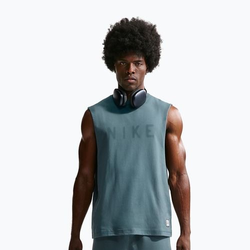 Tricou de antrenament bărbați Nike Athletic Club Dri-Fit mineral slate/mineral slate
