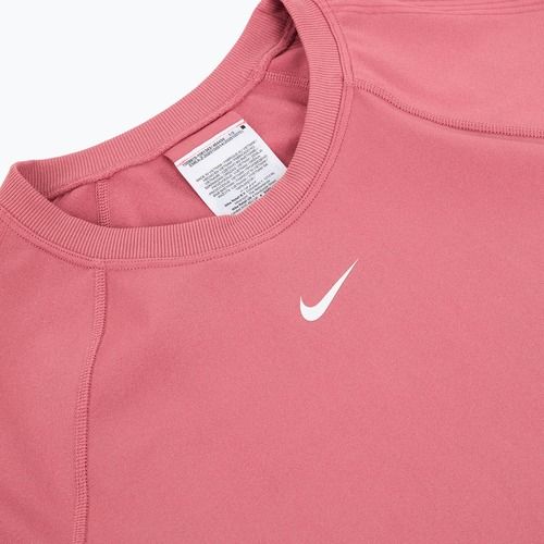 Tricou de antrenament pentru femei Nike Pro Seamless Dri-Fit peony/white