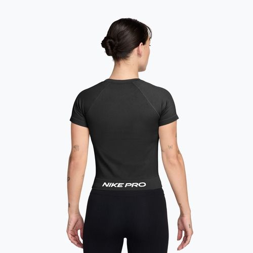 Tricou de antrenament pentru femei Nike Pro Seamless Dri-Fit black/white
