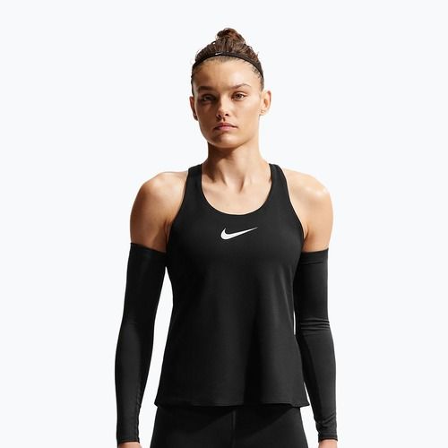 Tricou de antrenament pentru femei Nike Pro Dri-Fit TT black/white/metallic silver
