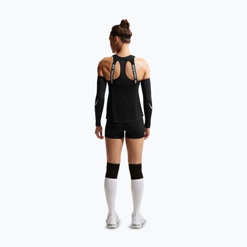 Tricou de antrenament pentru femei Nike Pro Dri-Fit TT black/white/metallic silver