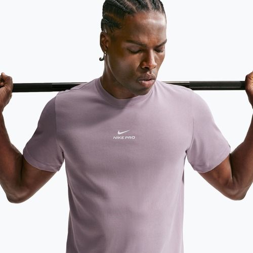 Tricou de antrenament pentru bărbați Nike Pro Dri-Fit light violet ore/white
