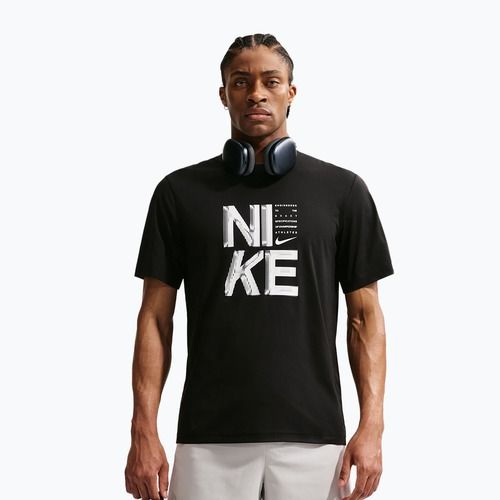 Tricou de antrenament bărbați Nike Hyverse Dri-Fit Persian black/white
