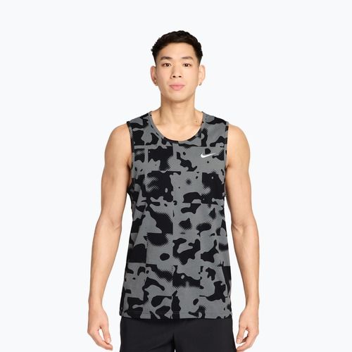 Tricou de antrenament bărbați Nike Hyverse Dri-Fit TT smoke grey/black/white