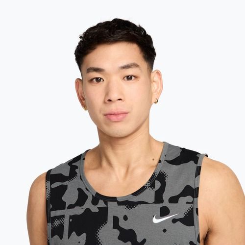 Tricou de antrenament bărbați Nike Hyverse Dri-Fit TT smoke grey/black/white