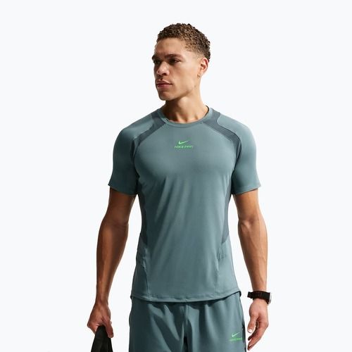 Tricou de antrenament pentru bărbați Nike Pro Training Dri-Fit mineral slate/faded spruce/green strike