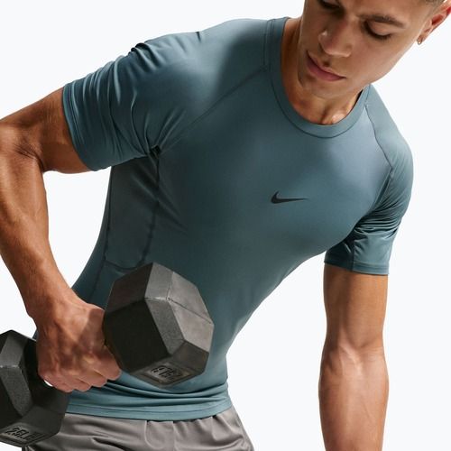 Tricou de antrenament pentru bărbați Nike Pro Dri-Fit Tight Fitness mineral slate/black