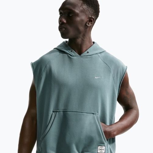 Bluză de antrenament pentru bărbați Nike Athletic Club Dri-Fit Sleeveless Hoodie mineral slate/mineral slate