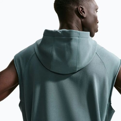 Bluză de antrenament pentru bărbați Nike Athletic Club Dri-Fit Sleeveless Hoodie mineral slate/mineral slate