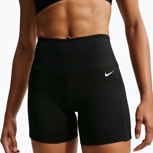 Pantaloni scurți pentru femei Nike One High Waisted Biker 5" black/black/white