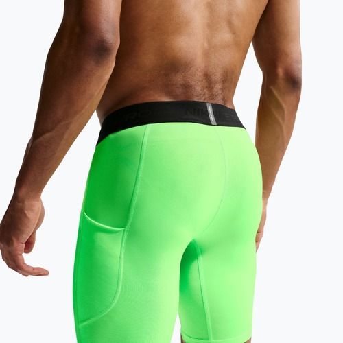 Pantaloni scurți de antrenament pentru bărbați Nike Pro Dri-Fit Fitness Long green strike/black