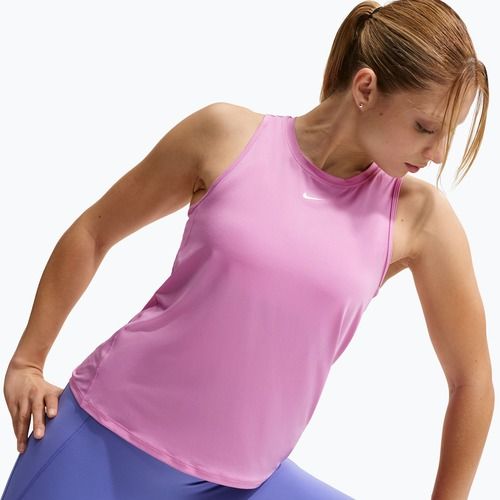 Tricou de antrenament pentru femei Nike One Classic Dri-Fit light magenta/white