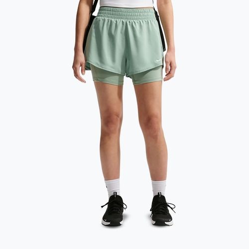 Pantaloni scurți pentru femei Nike One Dri-Fit High-Waisted 3" 2In1 steam/white