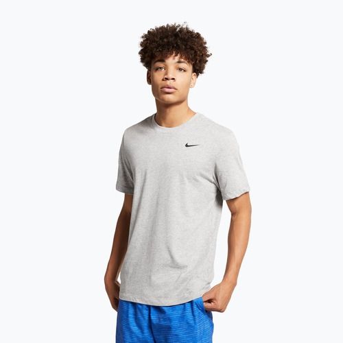 Tricou pentru bărbați Nike Dri-Fit dark grey heather/black