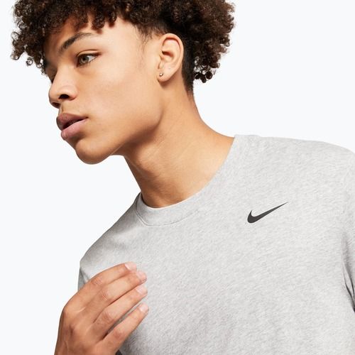 Tricou pentru bărbați Nike Dri-Fit dark grey heather/black