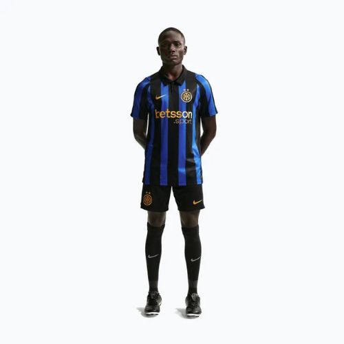 Pantaloni scurți de fotbal pentru bărbați Nike Inter Milan Dri-Fit Stadium Home black/university gold