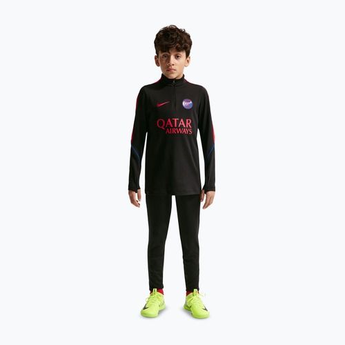 Bluză de fotbal pentru copii Nike Paris Saint-Germain Strike Dri-Fit Soccer Knit Drill Top black/global red/global red