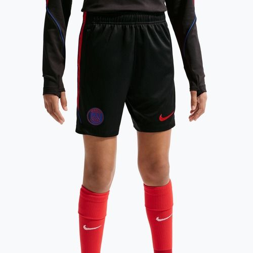 Pantaloni scurți de fotbal pentru copii Nike Paris Saint-Germain Strike black/hyper royal/global red/global red