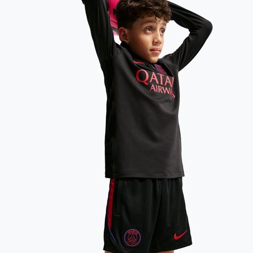 Pantaloni scurți de fotbal pentru copii Nike Paris Saint-Germain Strike black/hyper royal/global red/global red