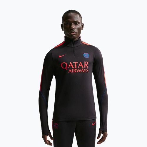 Bluză de fotbal pentru bărbați Nike Paris Saint-Germain Strike Dri-Fit Soccer Knit Drill Top black/global red/global red