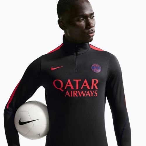 Bluză de fotbal pentru bărbați Nike Paris Saint-Germain Strike Dri-Fit Soccer Knit Drill Top black/global red/global red