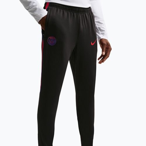 Pantaloni de fotbal pentru bărbați Nike Paris Saint-Germain Strike Dri-Fit black/global red/global red