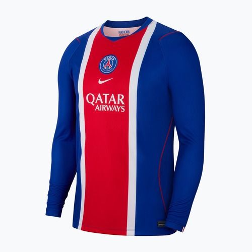 Longsleeve de fotbal pentru bărbați Nike Paris Saint-Germain Dri-Fit Stadium Home old royal/white/university red/white