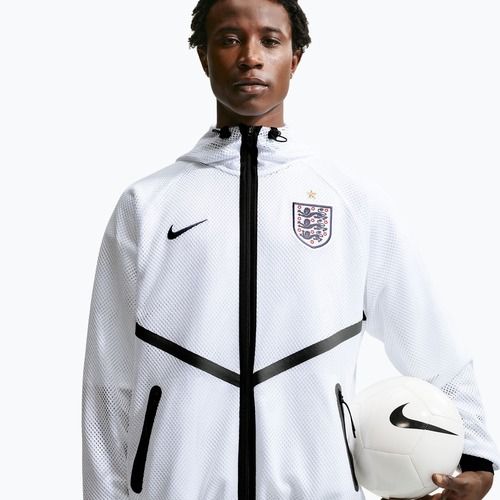 Geacă de fotbal pentru bărbați Nike England Dri-Fit Soccer Anthem white/black/obsidian