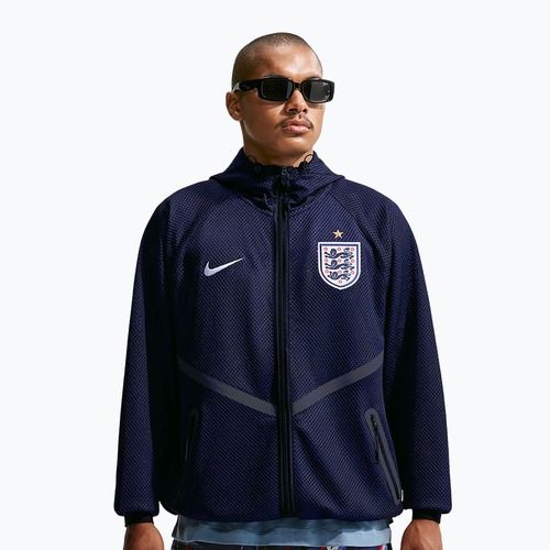 Geacă de fotbal pentru bărbați Nike England Dri-Fit Soccer Anthem IH1761 obsidian/black/white
