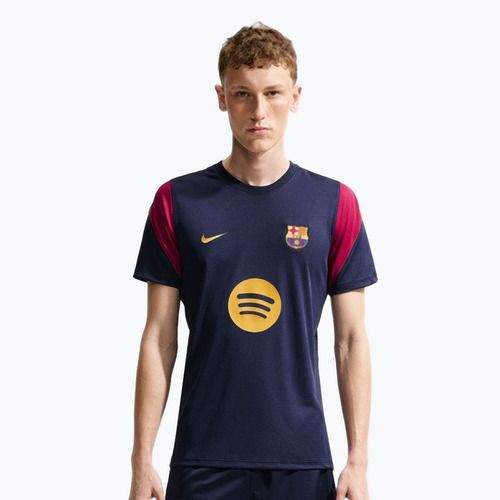 Tricou de fotbal pentru bărbați Nike FC Barcelona Strike Soccer Dri-Fit blackened blue/noble red/mineral yellow
