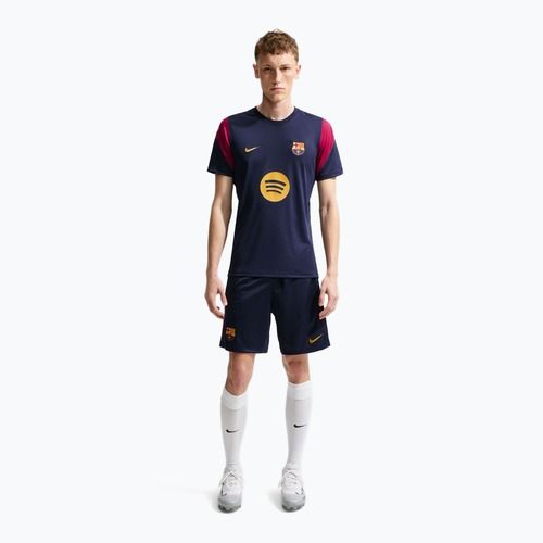 Tricou de fotbal pentru bărbați Nike FC Barcelona Strike Soccer Dri-Fit blackened blue/noble red/mineral yellow