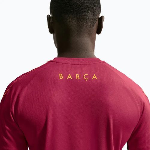 Tricou de fotbal pentru bărbați Nike FC Barcelona Strike Soccer Dri-Fit noble red/blackened blue/mineral yellow