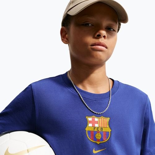 Tricou pentru copii Nike FC Barcelona Soccer deep royal blue
