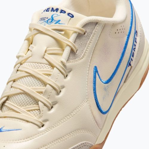 Încălțăminte de fotbal pentru bărbați Nike Tiempo Streetgato PRM IC coconut milk/gum medium brown/blue crystal