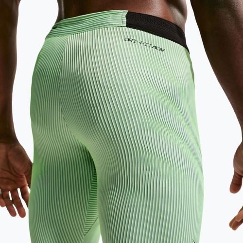 Colanți de antrenament pentru bărbați Nike AeroSwift Dri-Fit ADV 1/2 Tights lime blast/steam/light silver/black