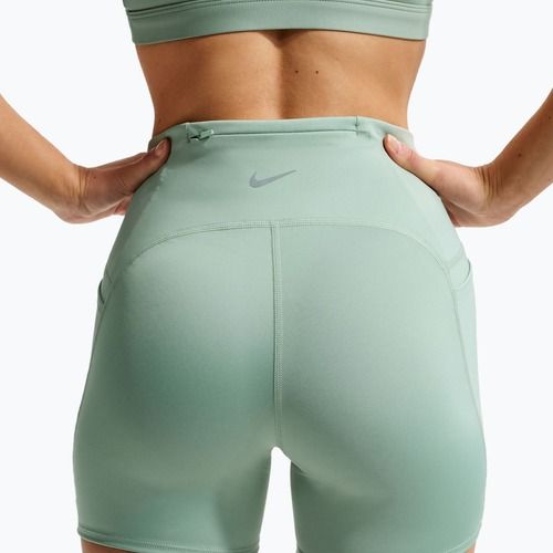 Pantaloni scurți de alergare pentru femei Nike Swift High-Waisted 4" steam