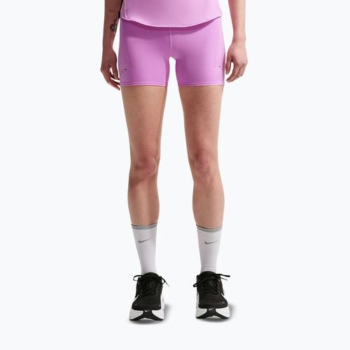 Pantaloni scurți de alergare pentru femei Nike Swift High-Waisted 4" light magenta