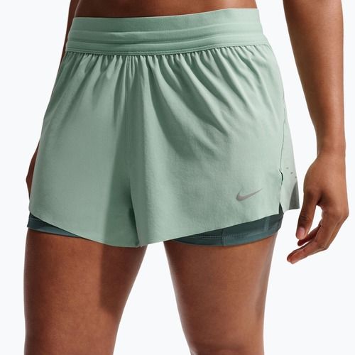 Pantaloni scurți de alergare pentru femei Nike Swift Mid-Rise 2in1 steam/mineral slate