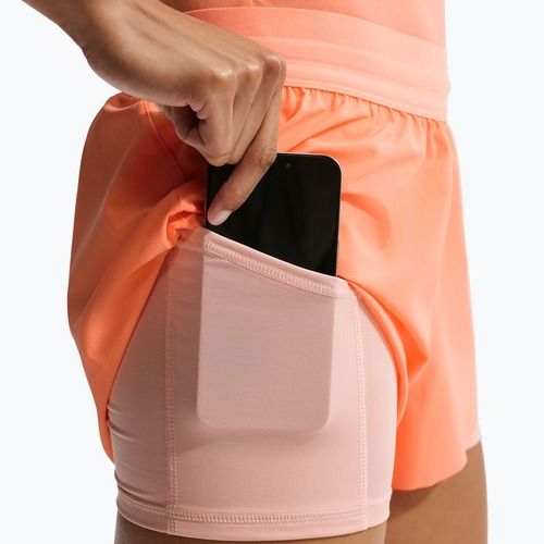 Pantaloni scurți de alergare pentru femei Nike Swift Mid-Rise 2in1 orange pulse