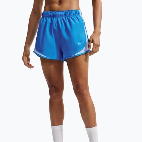 Pantaloni scurți de alergare pentru femei Nike Tempo Dri-Fit Mid-Rise light photo blue